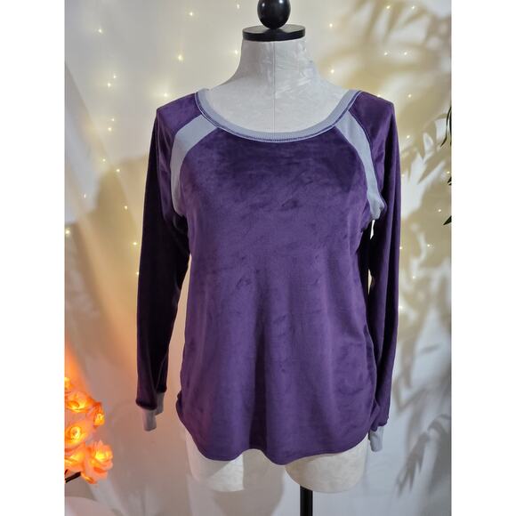 Cuddl Duds Other - Cuddl Duds Ultra Plush Velvet Fleece Purple Pullover Womens Size PS Sleep Shirt